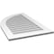 Ekena Millwork Quarter Round Top Left Surface Mount PVC Gable Vent w/ 3-1/2"W x 1"P Standard Frame, 24"W x 40"H GVPQL24X4001SN - alternate 3